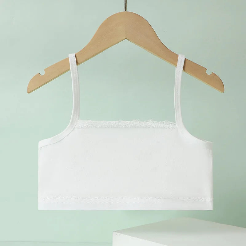 Undershirt Bra Girls Cotton Kids Clothes Gopia Tight for Girls Underwear White Top Girl Summer Tops for Children Crop Vest Dress