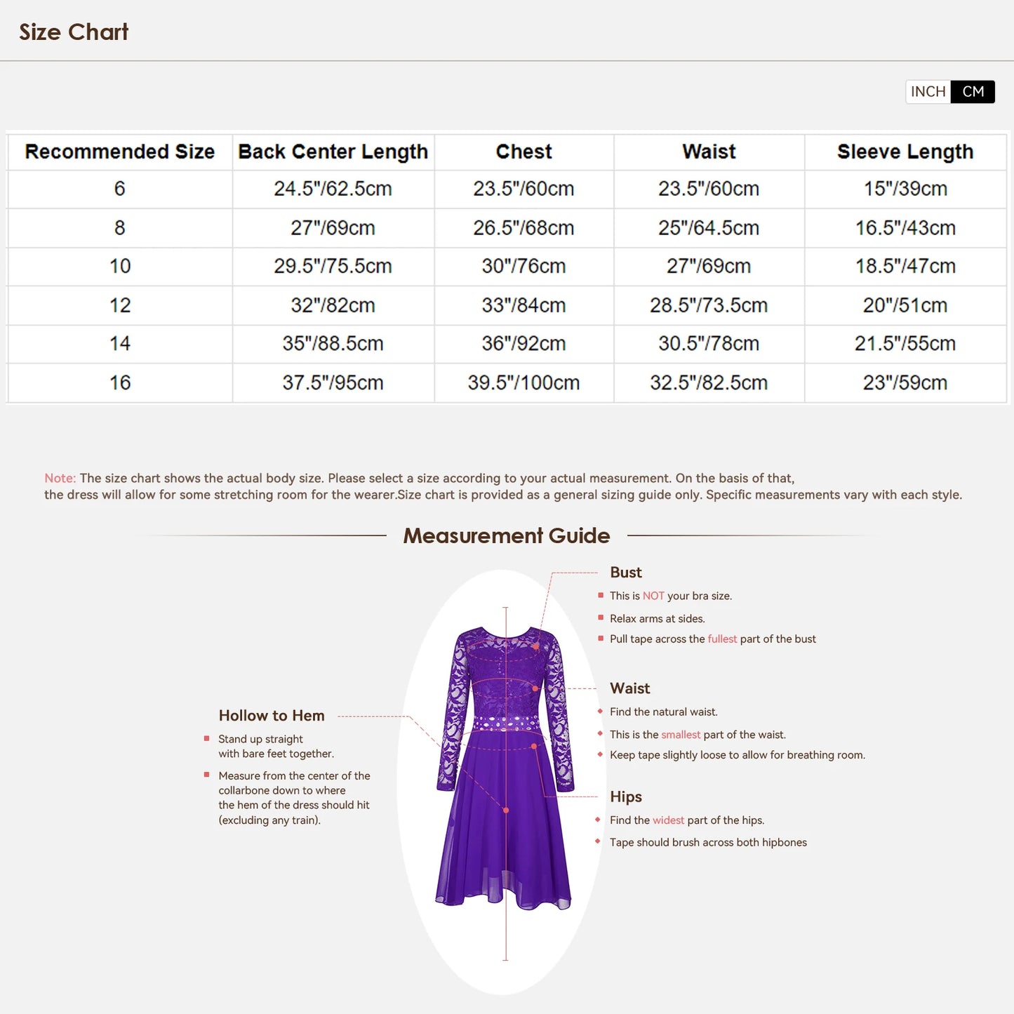 Teen Girls Elegant Scoop Neck Floral Lace Formal Wedding Party Dress Flower Girls Long Sleeve High-Low Chiffon Bridesmaid Dress