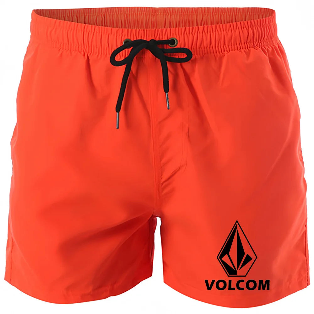 Men's Beach Shorts Swimwear Drawstring with Mesh Lining Male Swimming Trunks Quick drying Swimsuit Mens Swim Briefs Surf Shorts