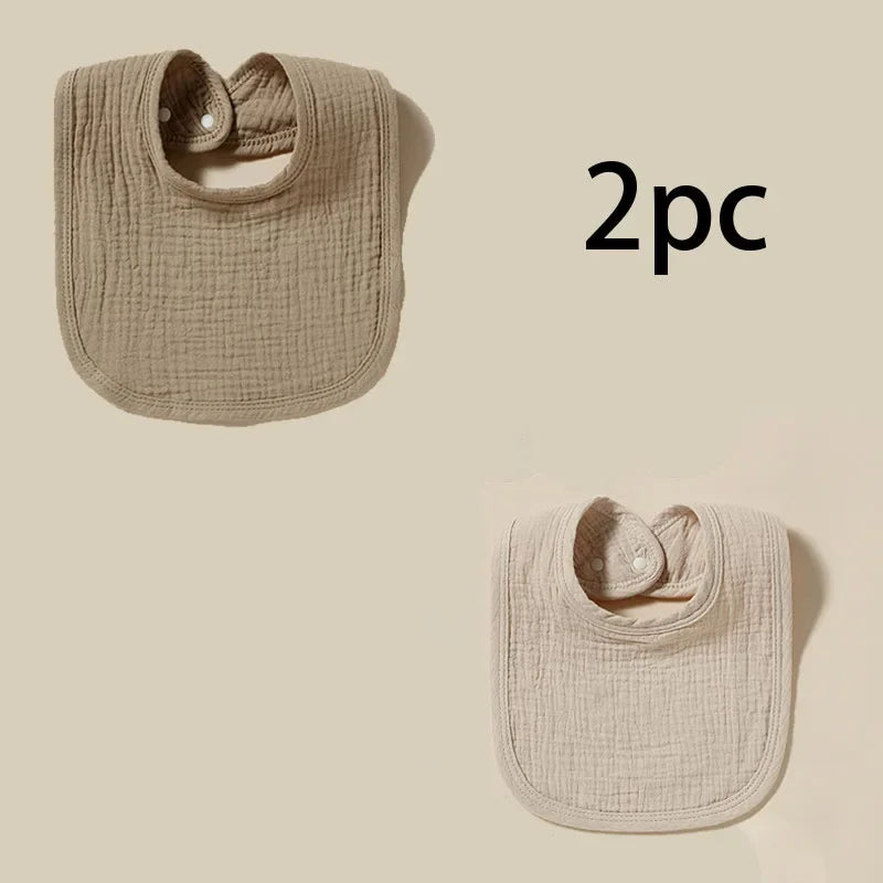 Personalized Baby Saliva Towel Pure Cotton Scarf Baby Feeding Stuff Infant Boys & Girls Custom Name Bib Gift 2Pcs