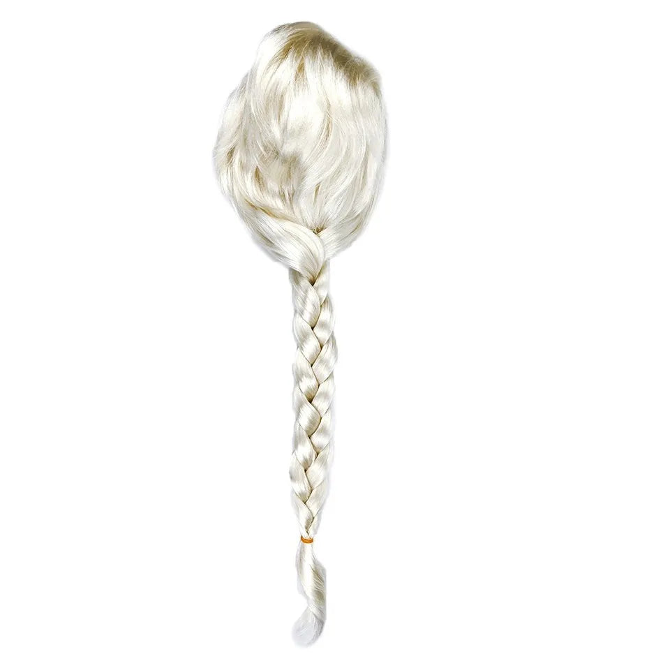 Girl Princess Accessories Kids Elsa Anna Wig Elza Gloves Necklace Earring Photography Props Children Cosplay Play Party Supplies
