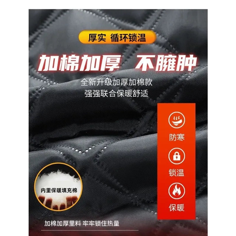 New Autumn and Winter Coats for Men Casual Cotton Coats, Stand Collar Cotton Thickening Loose and Versatile Jackets for Men