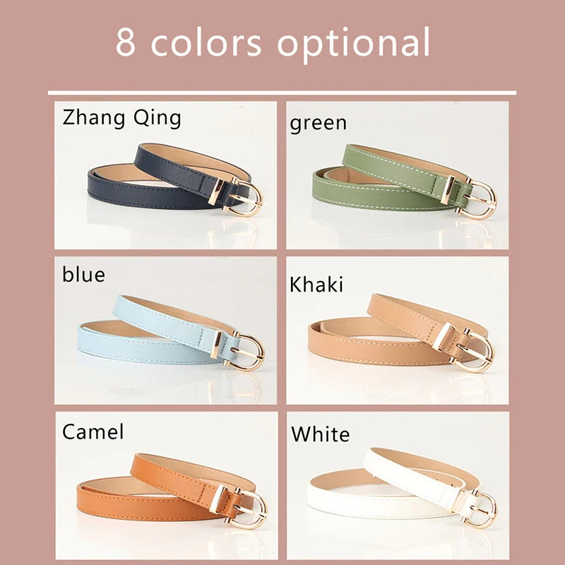 Leather Female Belt Strap Black Brown Green Women Belts Ladies Dress Belt Girls Pants Jean Waist Belt