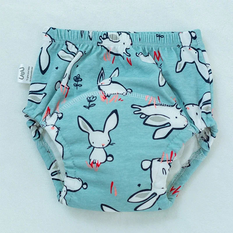 6 Layer Waterproof Reusable Cotton Baby Training Pants Infant Shorts Underwear Cloth Baby Diaper Nappies Panties Nappy Changing