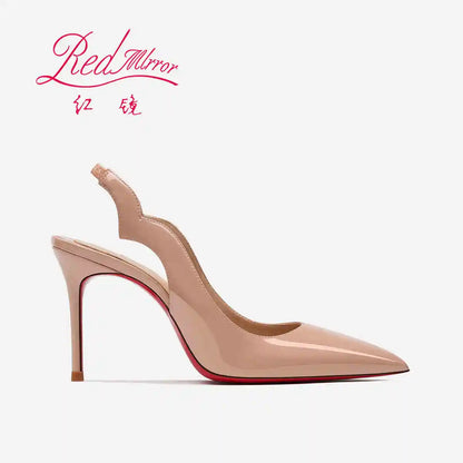 Women heels 2025 New elegant Luxury Brand Pumps woman 2025 High Heels Red Shiny Bottoms sexy Pointed Toe Prom Ladies Shoes Women