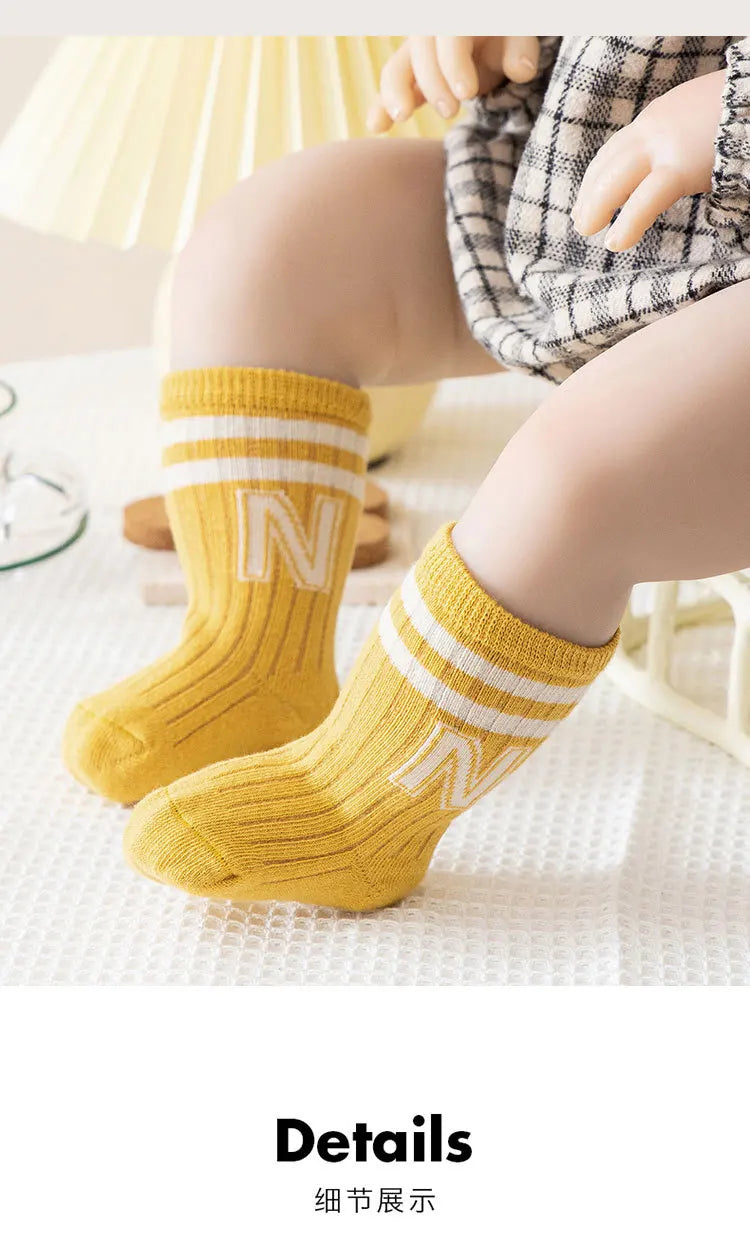 3 Pairs Baby Socks Kids Cute Newborn Boys Socks Toddler Girl Children Anti Slip Sock Cotton Infant Accessories Clothes for 0-5y