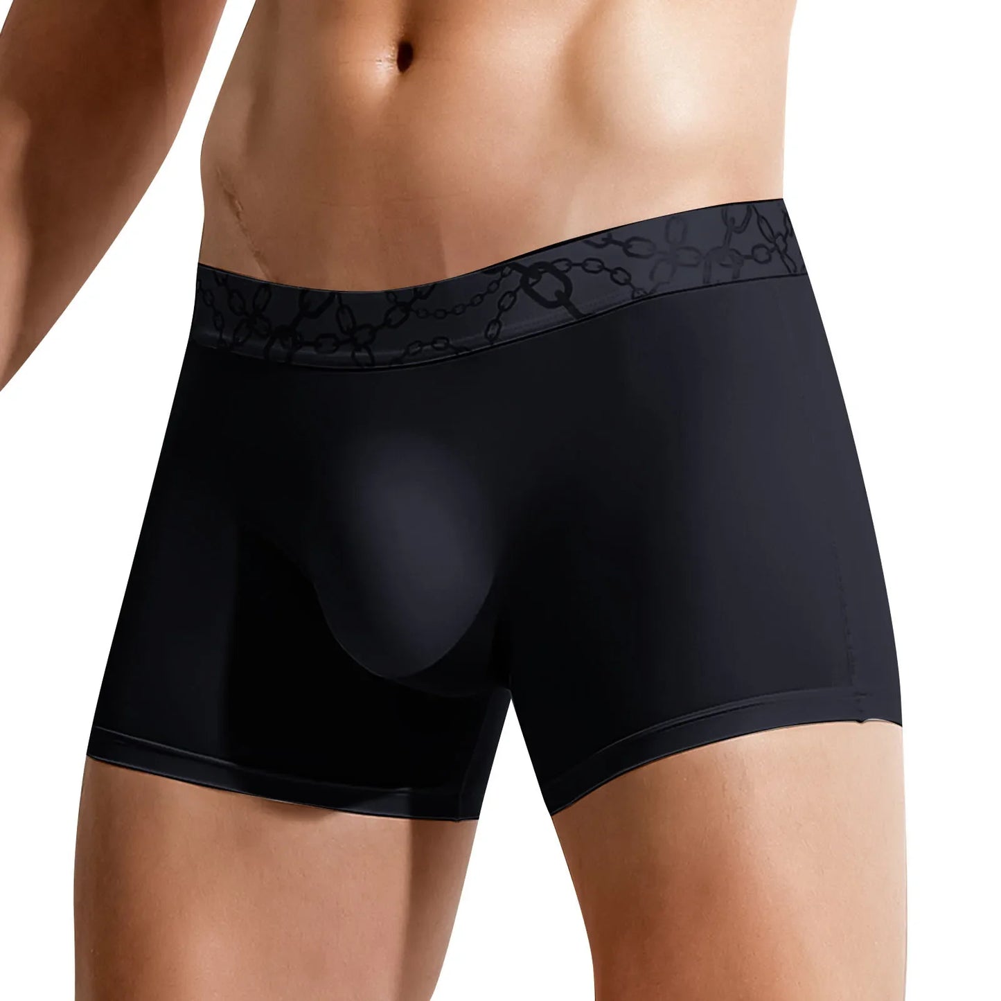 Men's Soft Fabric Sexy Underwear Low Waisted Fashionable Sexy Comfortable Breathable Flat Angle Underwear Japanese Man Underwear