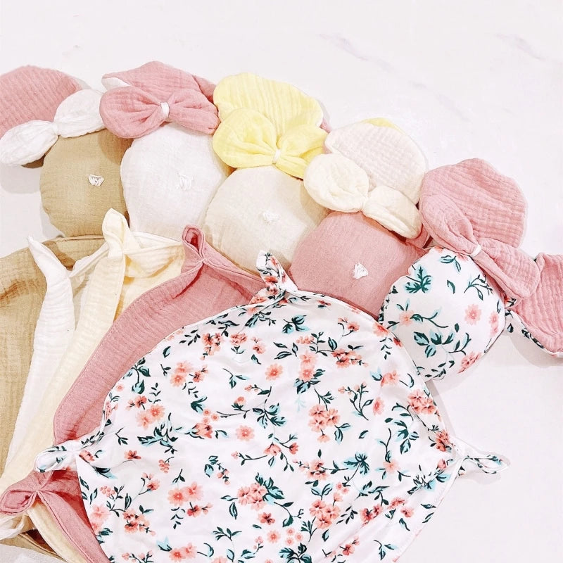 Stuffed Goose Baby Towel Cotton Baby Sleeping Cuddling Security Blanket Newborn Soothe Appease Towel Kids Face Towel Washcloth