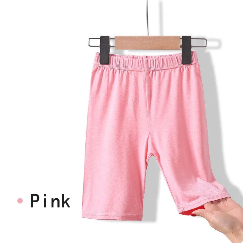 Girls Pants Calf Length Pant Elastic Kids Leggings Children Skinny Pant Trousers Solid Color 2-12Y Cropped Bottoms Leggings