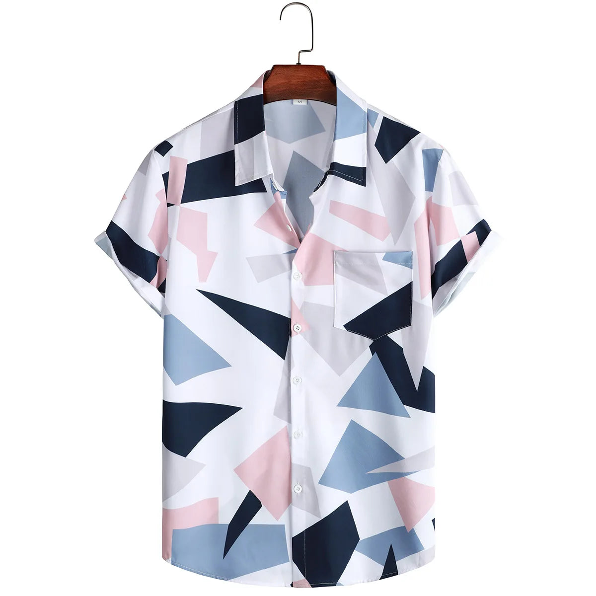 Men's Summer Hawaiian Style Loose Short Sleeve Casual Shirts Fashion 3D Print Vacation Beach Shirt Tops Breathable Blouses Male