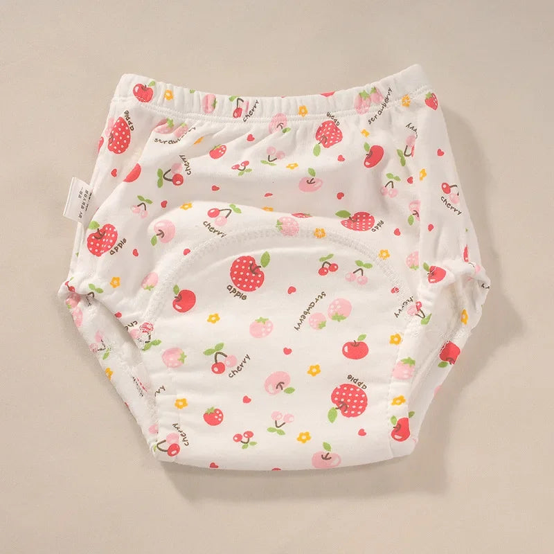 Baby Waterproof Reusable Training Pants Cute Cotton Baby Diaper Infant Shorts Nappies Panties Nappy Changing Underwear Cloth New