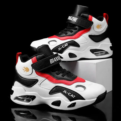 2024 Kids Basketball Shoes Boys Student Sports Shoes School Daily Outdoor Running Sneakers High Top Children Basketball Sneakers