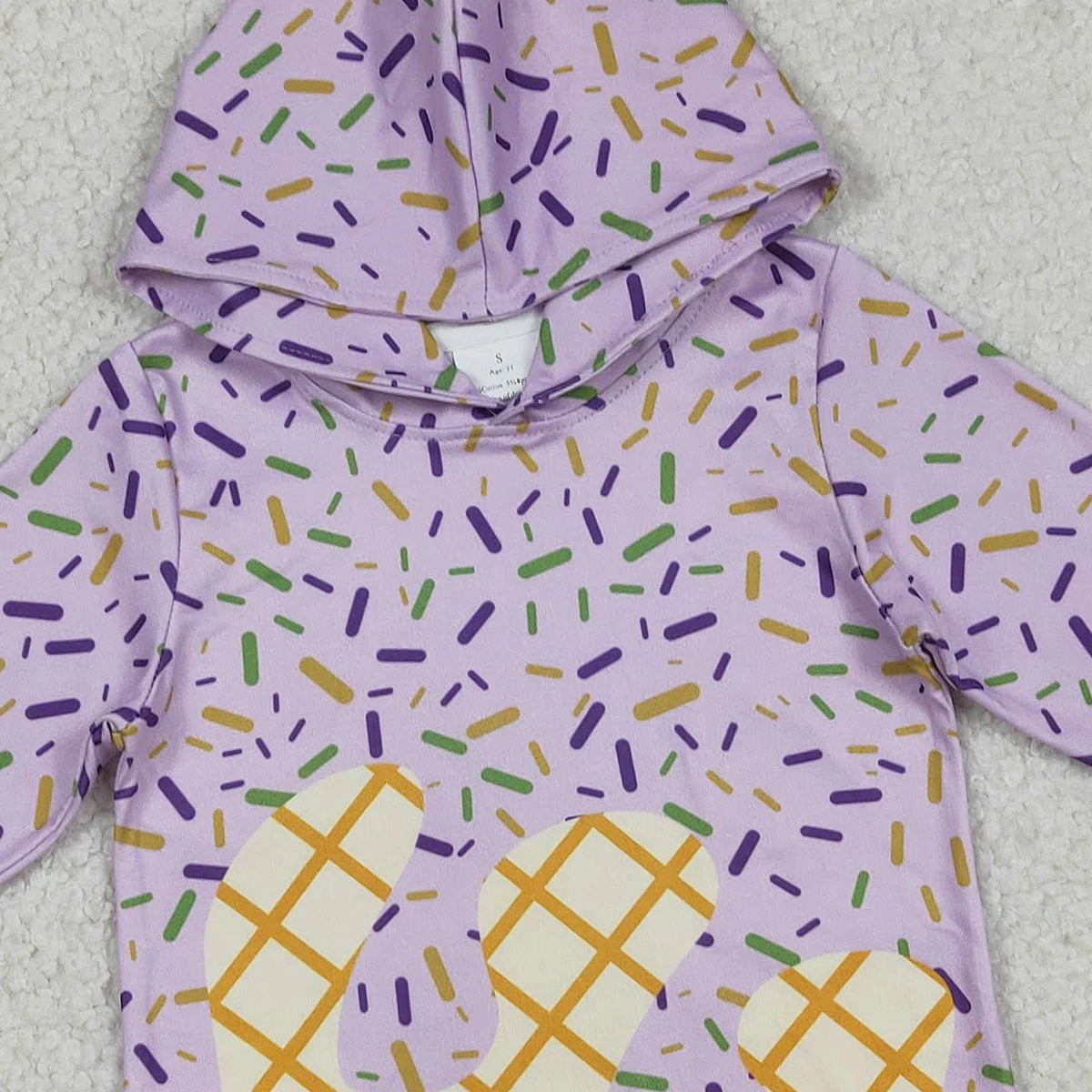 Baby Boy Clothes Kids Hoodies Sweatshirts Lavender Drip Sprinkles Long Sleeve Zipper Pocket Pullover Hoodie Tops Boys Clothing