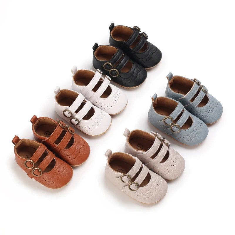 New Baby Girl Shoes Fashion Flower Flats Non-slip Newborn Toddler First Walkers Formal Sandals