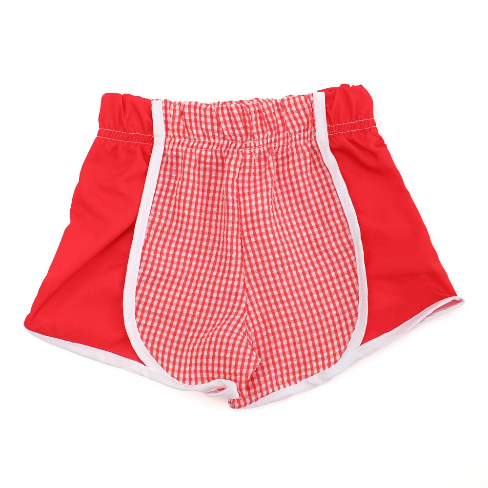 Girls Athletic Shorts Seersucker Lightweight Running Shorts For Teens Kids Quick Dry Sports Active Short Pants