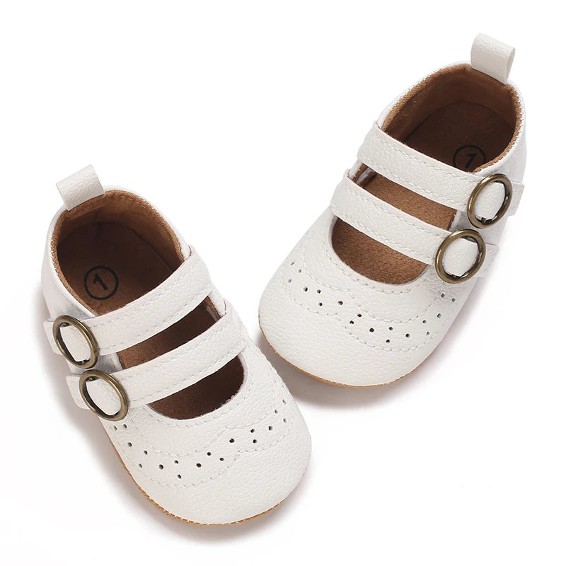 New Baby Girl Shoes Fashion Flower Flats Non-slip Newborn Toddler First Walkers Formal Sandals