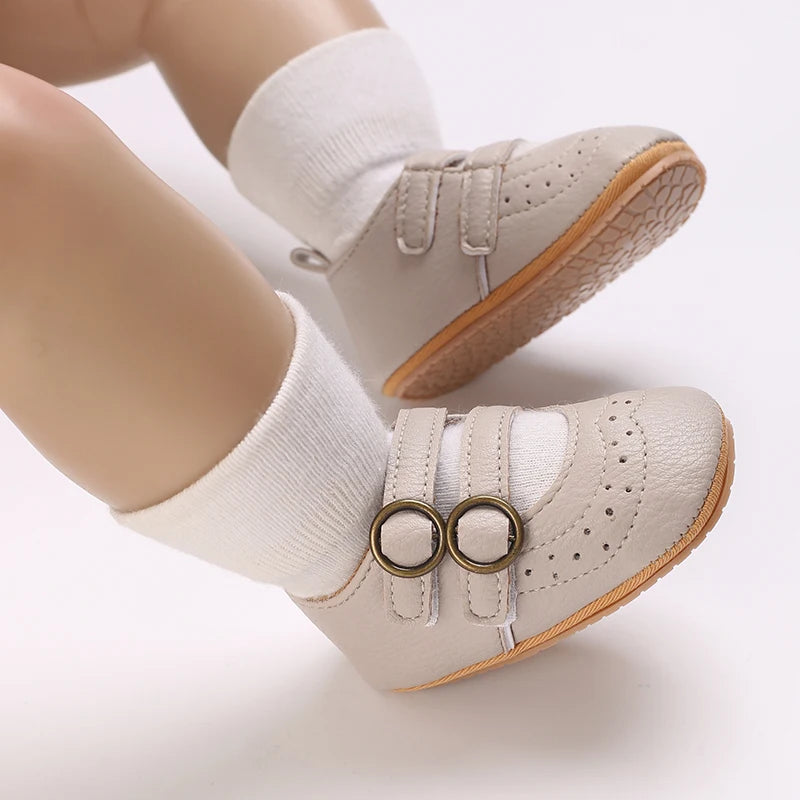 New Baby Girl Shoes Fashion Flower Flats Non-slip Newborn Toddler First Walkers Formal Sandals