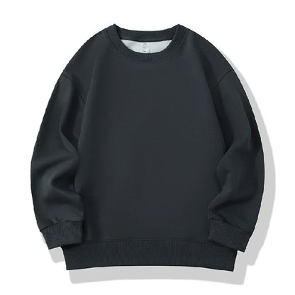 Fashion Girls Boys Sweatshirts Clothing Autumn Solid Color Casual Long Sleeve Loose Tops Children's Clothes Teen 6 8 10 12 Years