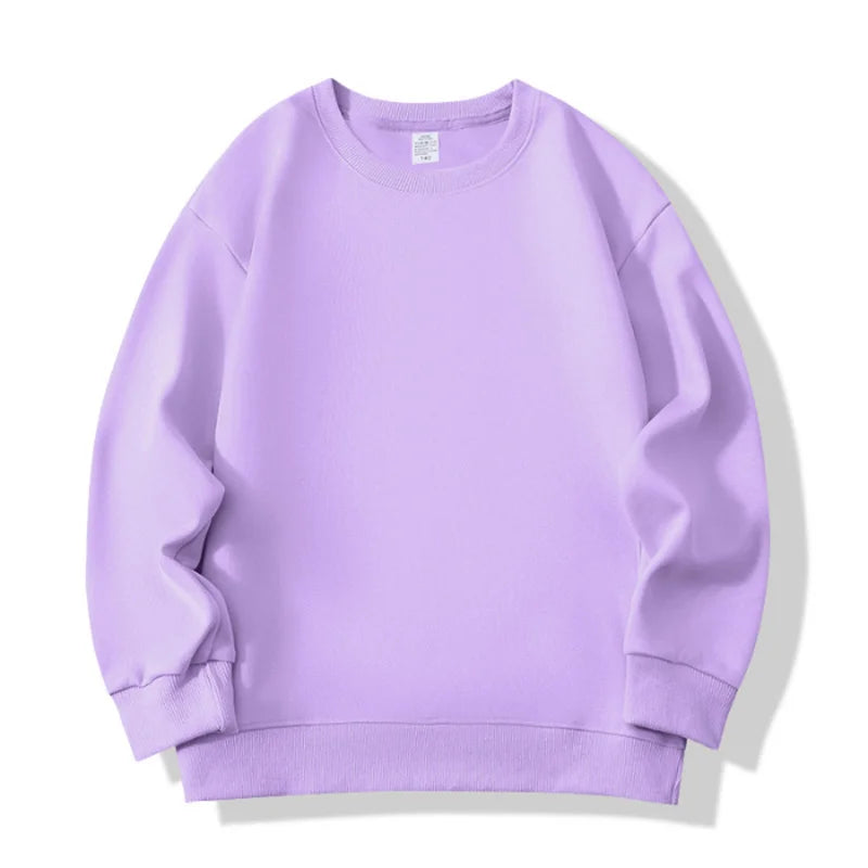 Fashion Girls Boys Sweatshirts Clothing Autumn Solid Color Casual Long Sleeve Loose Tops Children's Clothes Teen 6 8 10 12 Years
