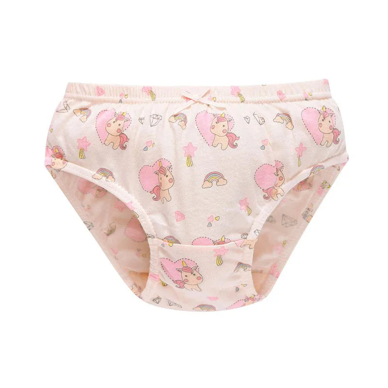 5 Packs/Box Children Underwear Girls Panties Cotton Comfortable Toddlers Kids Triangle Underpants Breathable Briefs For Girls