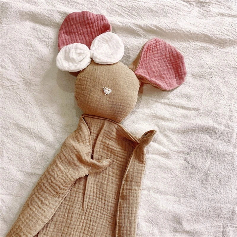 Stuffed Goose Baby Towel Cotton Baby Sleeping Cuddling Security Blanket Newborn Soothe Appease Towel Kids Face Towel Washcloth