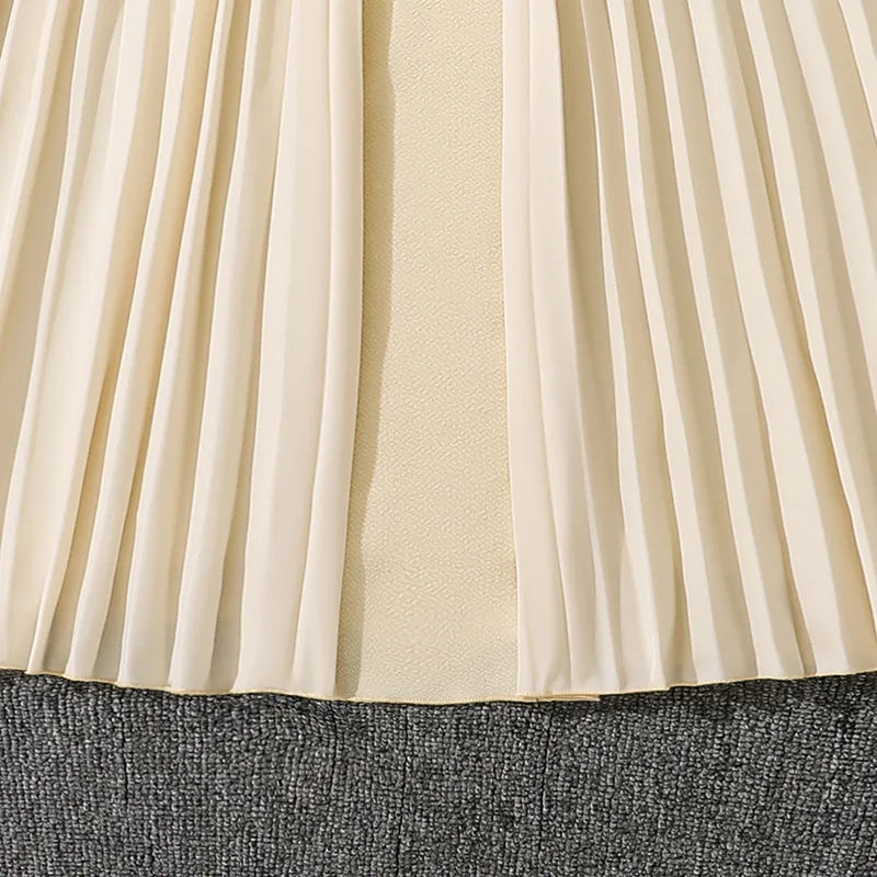Summer New Teen Girls Dress Solid Color Patchwork Sleeveless A-Line Dress For 8-12 Years Girls Daily Casual Elegant Dance Dress