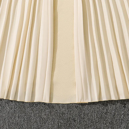 Summer New Teen Girls Dress Solid Color Patchwork Sleeveless A-Line Dress For 8-12 Years Girls Daily Casual Elegant Dance Dress