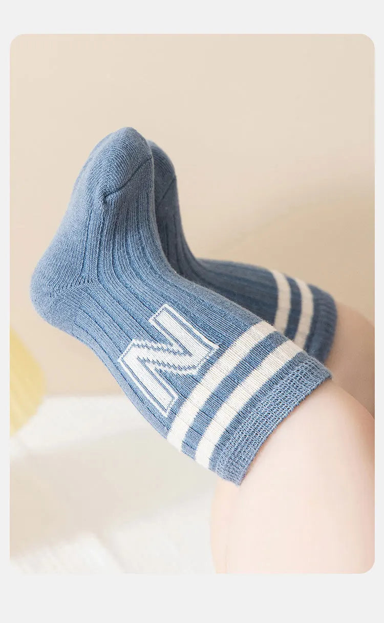 3 Pairs Baby Socks Kids Cute Newborn Boys Socks Toddler Girl Children Anti Slip Sock Cotton Infant Accessories Clothes for 0-5y
