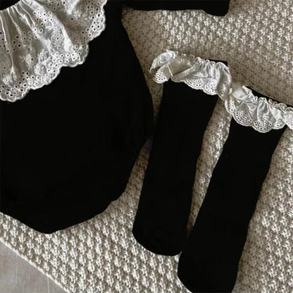 New Baby Girl Clothes Fashion Lace Spring Bodysuit One-pieces Sweet Princess Comfort Soft Bodysuit Newborns Elegant Baby Dresses