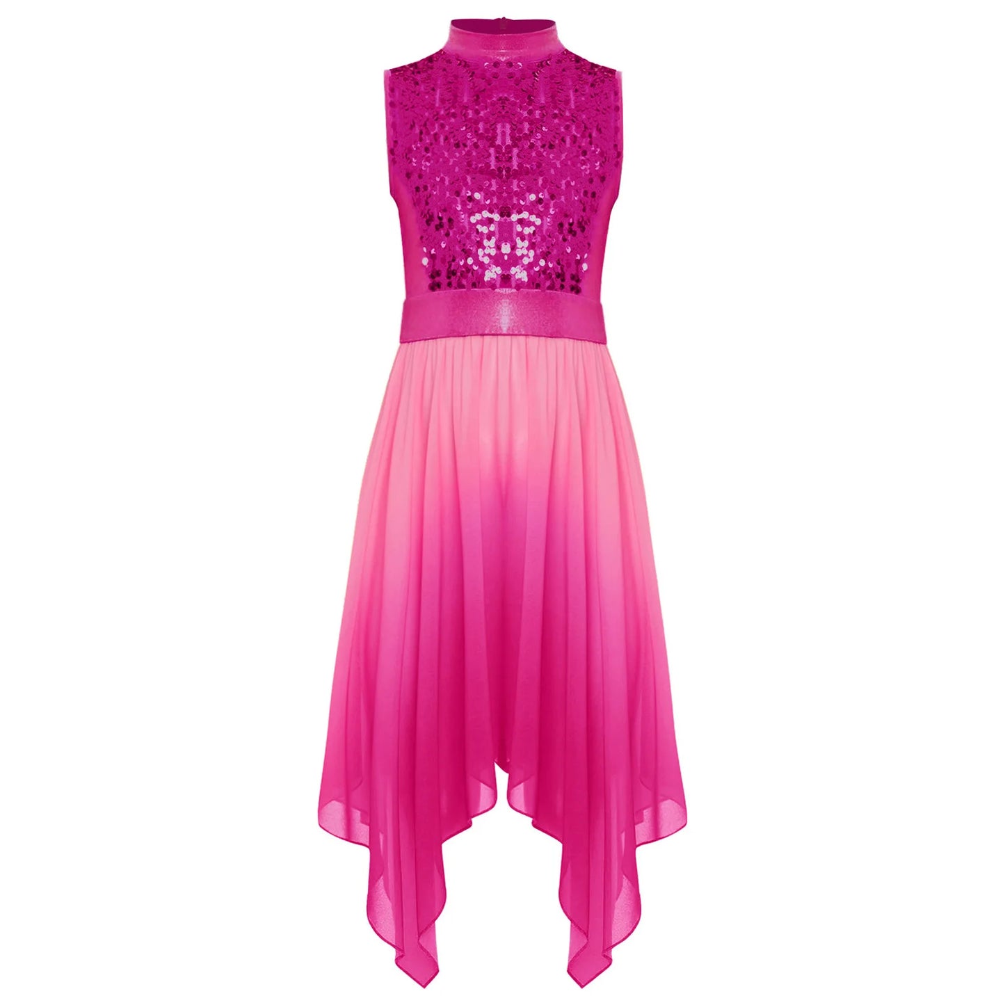 Girls Lyrical Dance Dress Kid Celebration of Spirit Church Dress Children Dancewear Stage Performance Wordhip Liturgical Costume