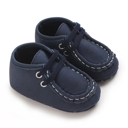 Classic Casual  Baby Shoes for Boys 0-1 Year Old Lace-Up Spring Autumn Soft Sole Comfortable Casual Walking Shoes