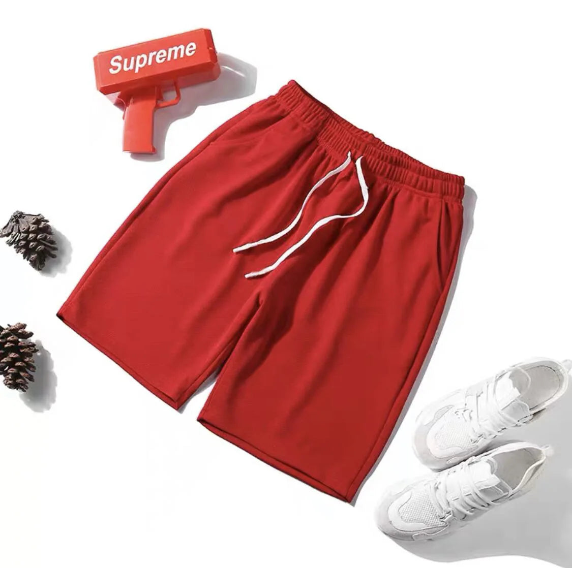 Men's Summer Fifth Pants Beach Shorts Casual Running Sports Shorts Straight 5-Point Pants