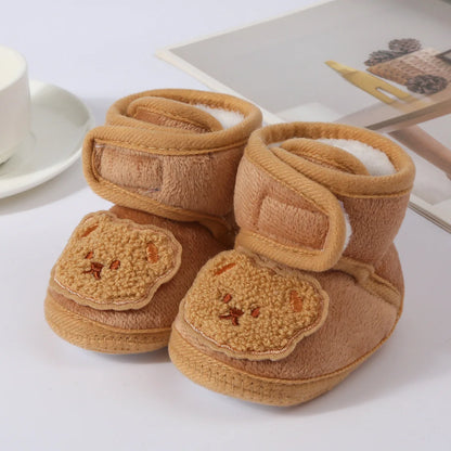 Cute Toddler Baby Shoes for Girls Boys 0-18Month First Walkers Winter Thick Warm Infant Baby Shoes Newborn Baby Girl Boy Shoes