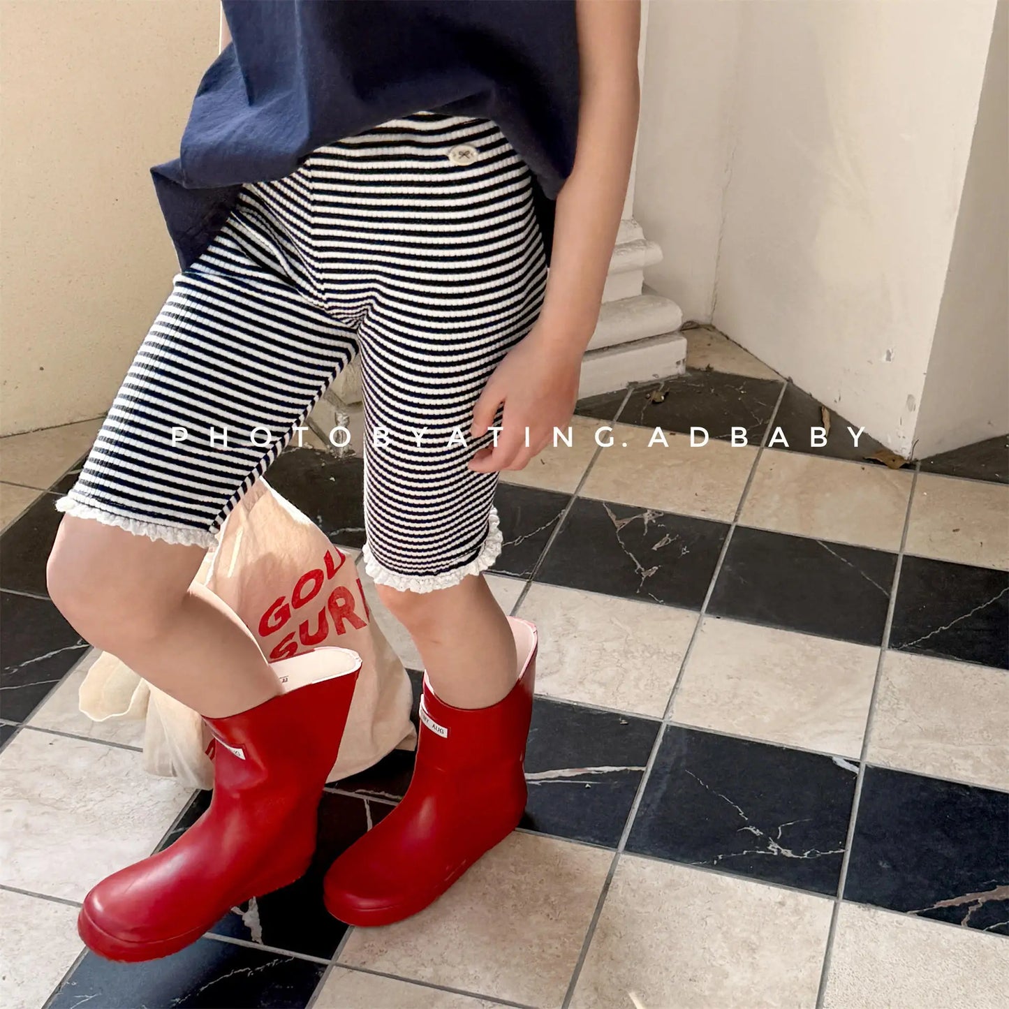 Girls Striped Shorts 1-6 Years Summer New Children Cotton Leggings For Kids Girl Lace Shorts Casual Baby Cute Clothes Clothing