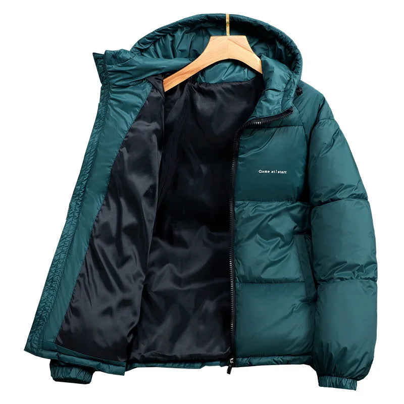 New winter cotton coats for men  warm fashionable trendy hooded cotton jackets for young people casual cotton coats for men
