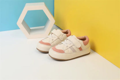 0-5 Years New Baby Shoes For Boy Leather Toddler Barefoot Shoes Soft Sole Outdoor Kids Tennis Fashion Little Girls Sneakers