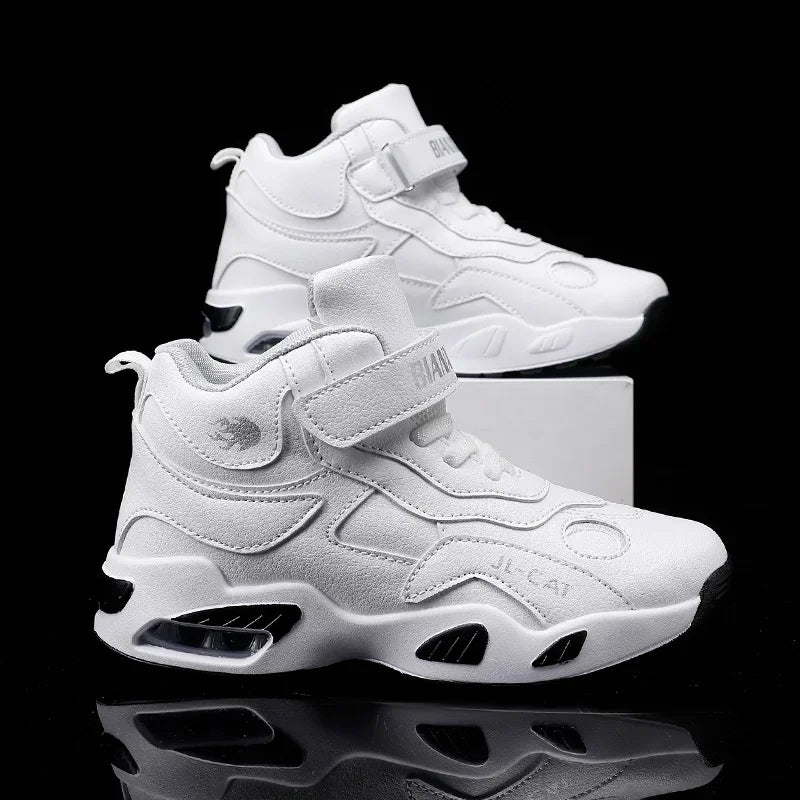 2024 Kids Basketball Shoes Boys Student Sports Shoes School Daily Outdoor Running Sneakers High Top Children Basketball Sneakers