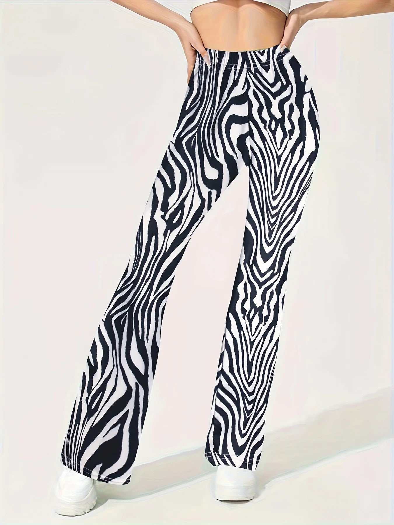 Girls Casual Flare Pants Outdoor Gift Spring Summer Fall Creative Pants Print Yoga Pants