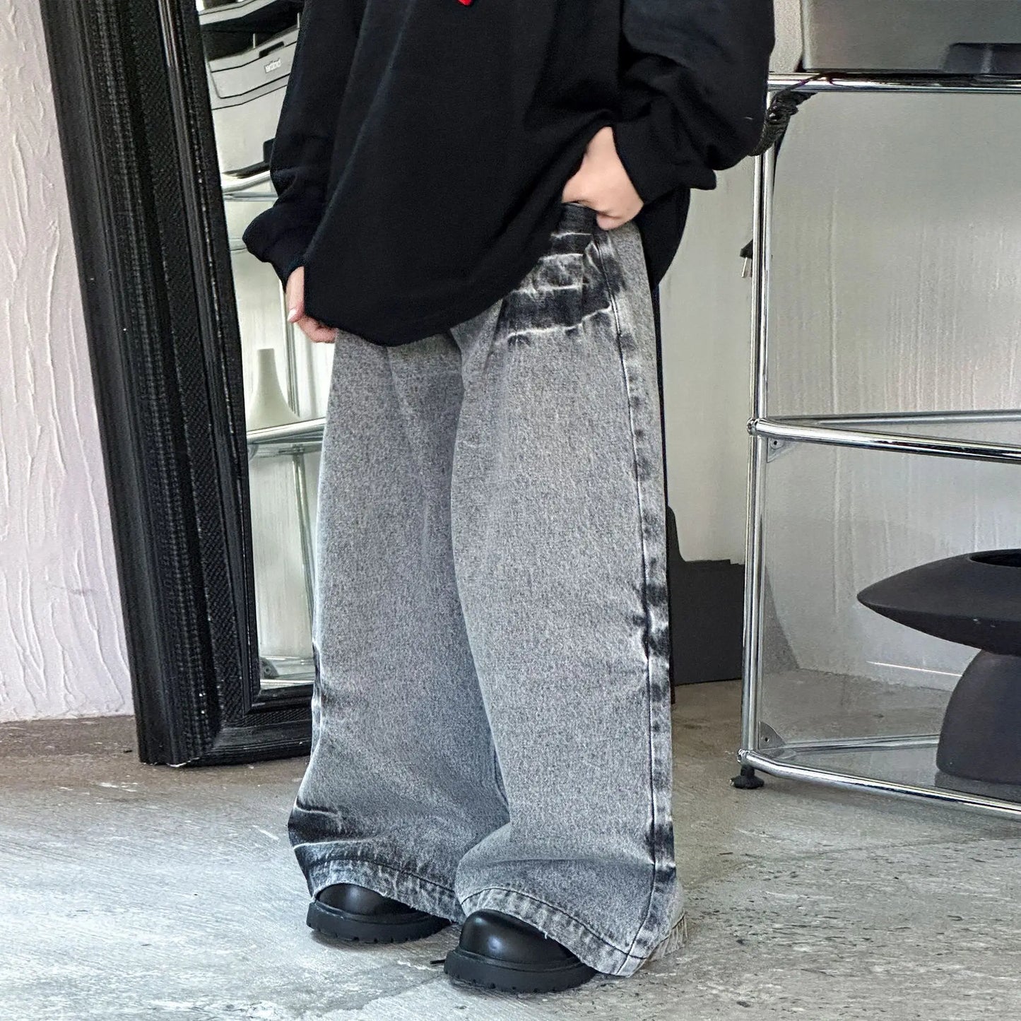 Boys Jeans Autumn 2025 New Fashionable Loose-fit Long Pants for Kids Soft Denim Trousers Boys Wide-leg Jeans Spring Fall