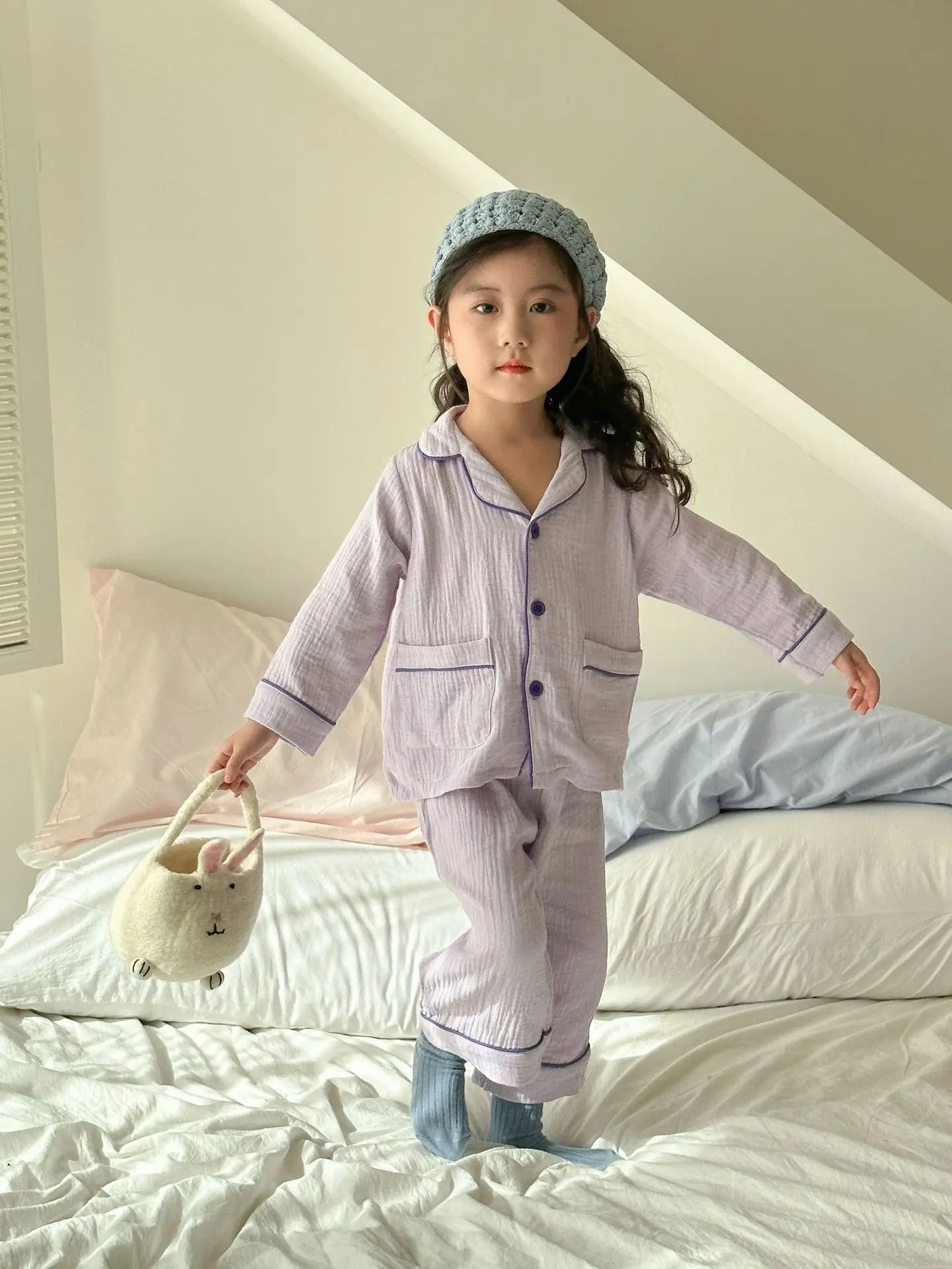 2PCS Children Pajamas Set 2025 New Spring Autumn Girls Long Sleeved Sleepwear Suit Boy Cotton Loungewear 1-8y Baby Kids Homewear