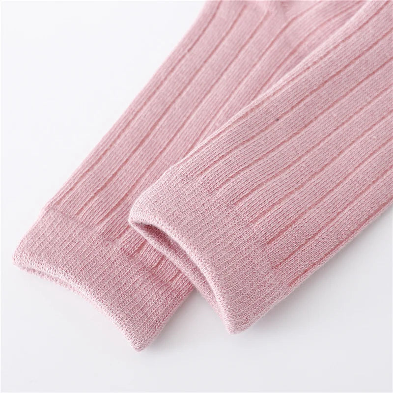 0-5Years Kids Boys Girls Socks Cotton Solid Striped Soft Baby Knee Long Children's Socks School Sport Baby Boy Sock 12 Color