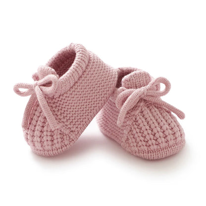 Baby Shoes Knitted Newborn Bed Footwear 0-18M Warm Clothing Accessories Infant Boys Girls First Boots Fashion Solid Toddler Kid