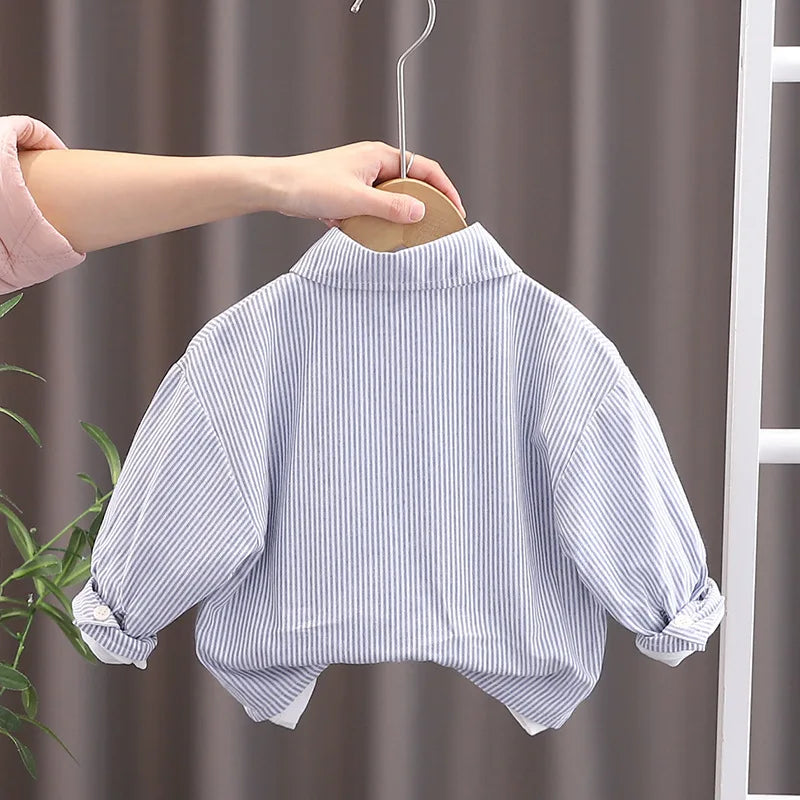 Spring Autumn toddler Baby Boys' Clothing Outfits Sets Striped Shirt+T-shirt+Jeans 3pcs Suits for infant Boys' Clothing Baby set