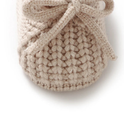 Baby Shoes Knitted Newborn Bed Footwear 0-18M Warm Clothing Accessories Infant Boys Girls First Boots Fashion Solid Toddler Kid