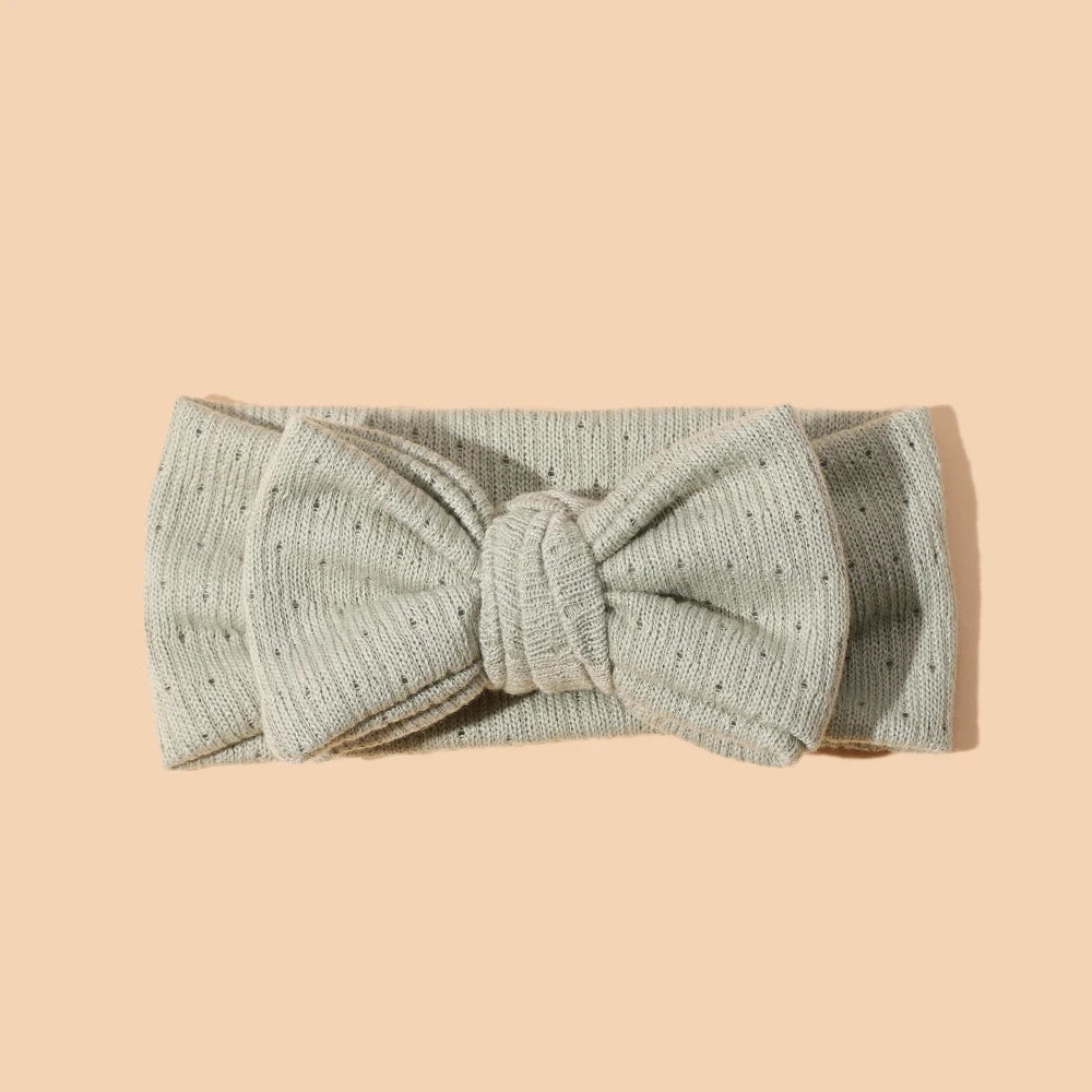 Baby Girl Hair Accessorie Solid Elastic Bow Hair Bands for Girls Soft Comfortable Baby Headband Cute Infant Photography Props