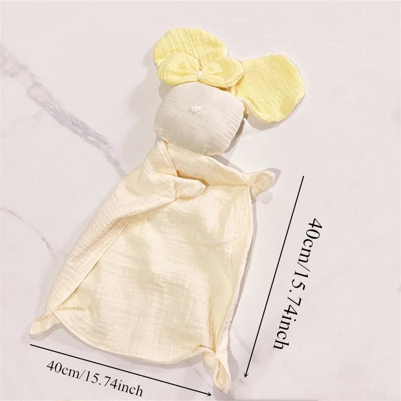 Stuffed Goose Baby Towel Cotton Baby Sleeping Cuddling Security Blanket Newborn Soothe Appease Towel Kids Face Towel Washcloth