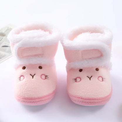 Cute Toddler Baby Shoes for Girls Boys 0-18Month First Walkers Winter Thick Warm Infant Baby Shoes Newborn Baby Girl Boy Shoes