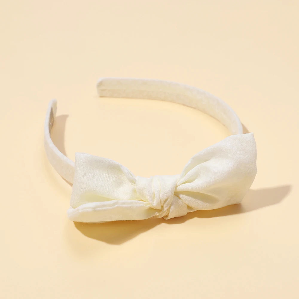 Baby Accessories For Newborn Toddler Kids Baby Girl Boy Hairband Cotton Hair Hoop Exquisite Printed Large Bow Hair Accessories