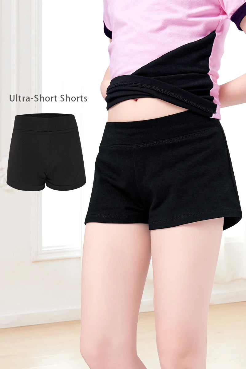 Girls Ballet Shorts Dance Booty Shorts Rhumba Yoga Summer Dancewear for Kids Children Toddler