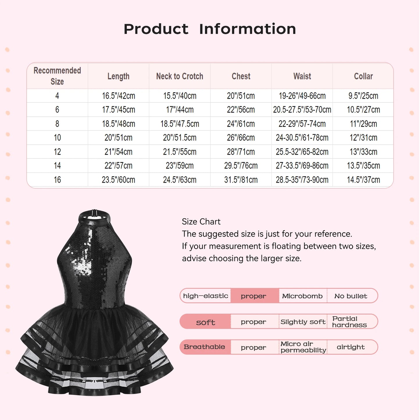 Girls Teens Shiny Sequin Tulle Dress for Ballet Latin Jazz Lyrical Dance Dresses Sleeveless Halter Neck Leotards Tutu Dress